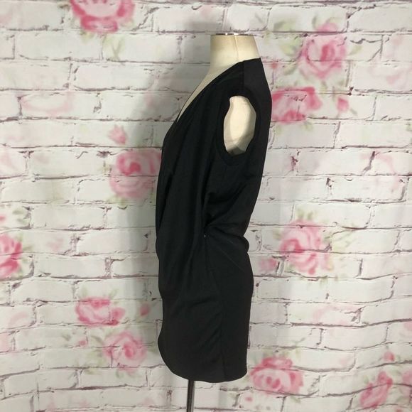 Allsaints Aures side laced slouchy black dress - Picture 11 of 13